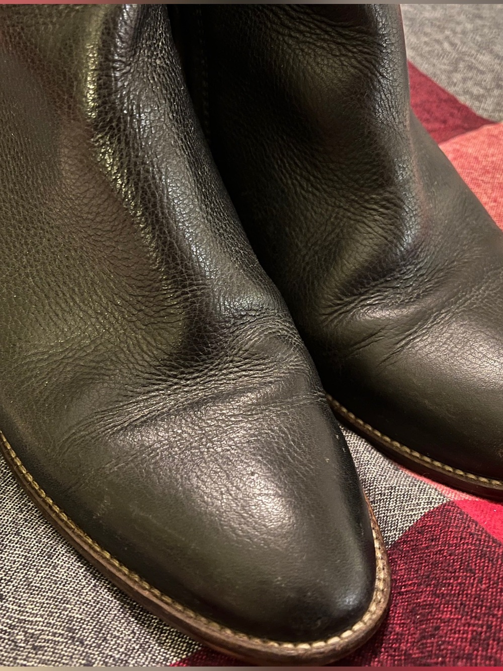 Madewell Billie Black Leather Ankle Boots